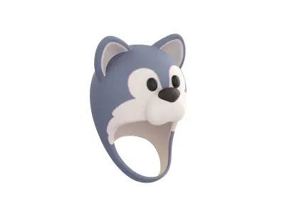Prop075 Wolf Hat 3D model