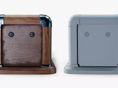 Tailors Chalk Sharpener Low-poly 3D model