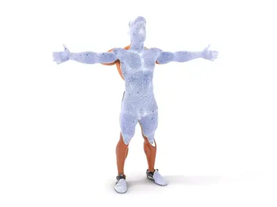 Athletic Male Character Model Pack Low-poly 3D model