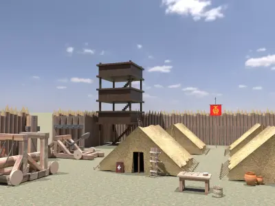 Roman Castrum 3D model
