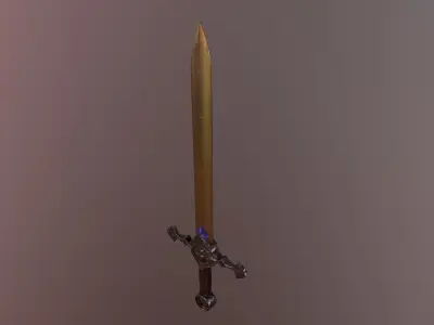 Golden Sword  Free 3D model