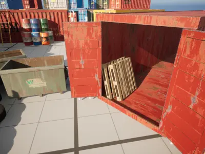 Industrial Cargo Pack Low-poly 3D model