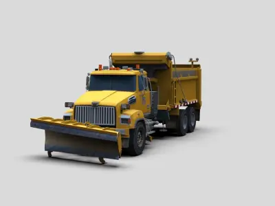 Truck Model Low-poly 3D model purchase
