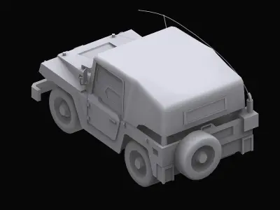 Gundam EF Jeep model 3D model