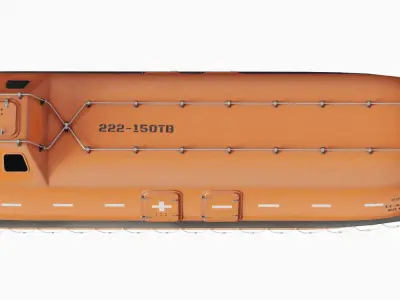 Freefall Lifeboat 3D model buy