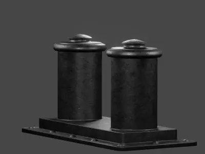 RMS Titanic Forecastle bollard free download  Free low-poly 3D model