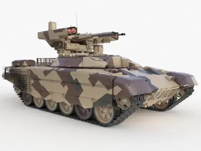 Tank Terminator BMPT 72  3D Model Pack