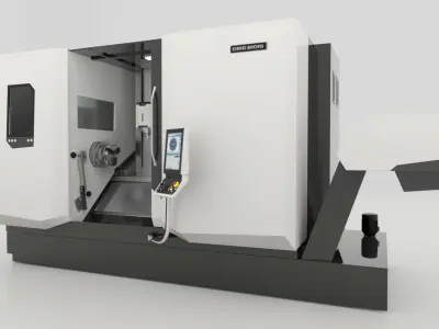 Milling Machine Universal Turning 3D model