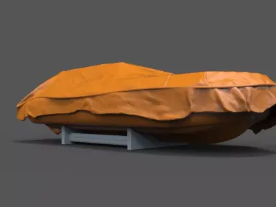 Lifeboat covered 3D print model