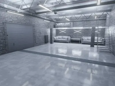 Warehouse loft 3D model buy
