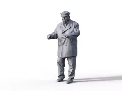 Figur captain Marine figure ship model 3D print model