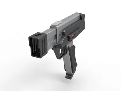 Blaster pistol from the movie Lost in space 1998 3D model