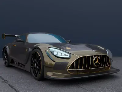 Mercedes Benz Amg Gt3 Evo Free 3D model