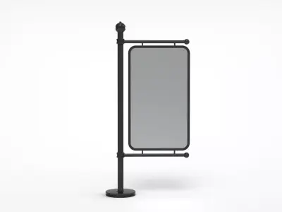 Outdoor Advertising Stand V9 3D model