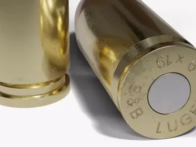 Ammunition 9 mm Luger  3D model