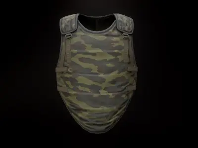 6B2 Body Armor Low-poly 3D model