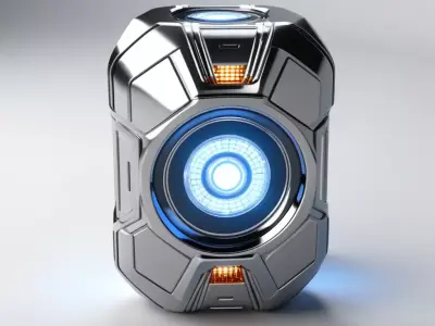 Futuristic SciFi Energy Core Module 3D model