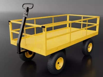 Warehouse Trolley 3D model