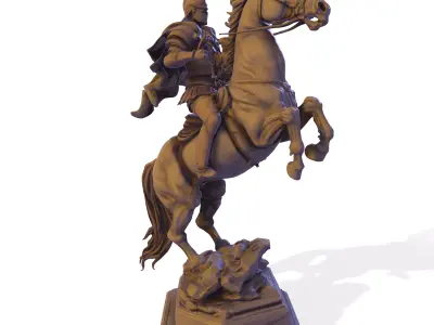 The General s Charge Sculpture 3D print model