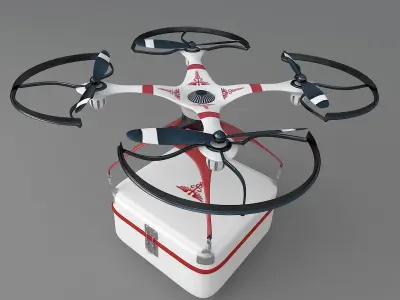 Medical drone 3D model purchase