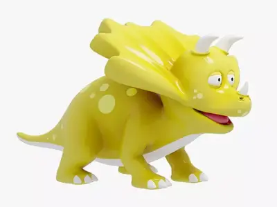 3D model Dinosaur cartoon 2 3D model