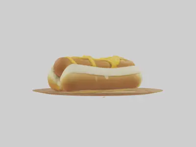 Cheese dog model 3D model