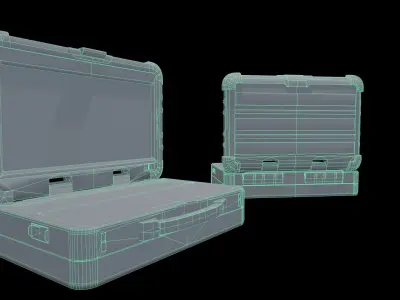 Game Ready Military Laptop Low-poly 3D model