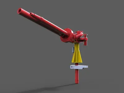 Extinguishing monitor for rescue cruisers Gustav Meyer 3D print model