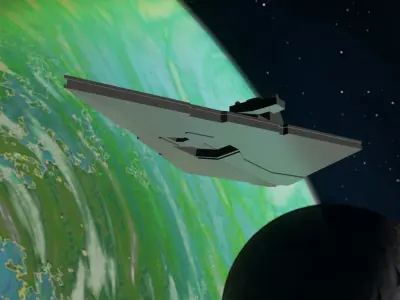 Low-Poly Star Destroyer 3D print model