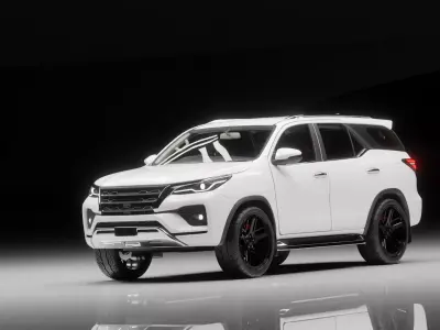 Modern SUV 3D Model Clean Studio Render  Blender  3D model