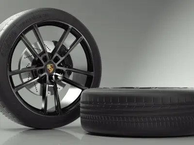 Porsche Cayenne Wheel 3D model