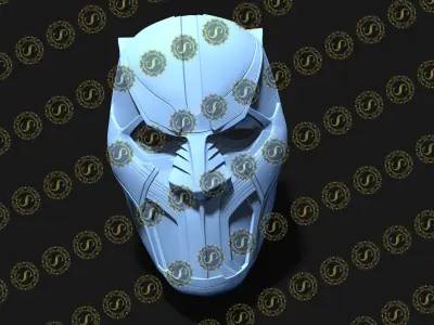 King T Chaka Helmet Wakanda Mask Cowl for 3d printing 3D model
