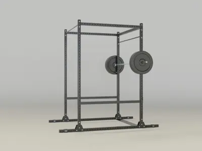 Gym Equipment 3D model 2