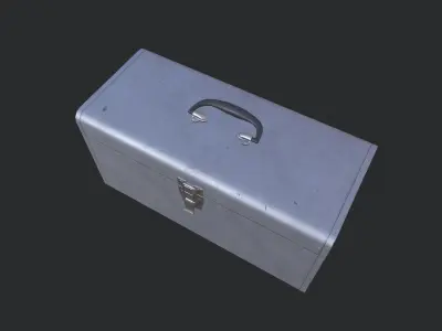 Metal Tool Box Low-poly 3D model