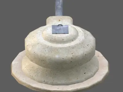turret stone circle Free low-poly 3D model