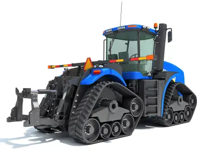 Track Tractor New Holland 3D model