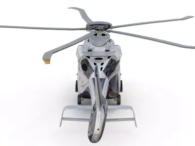 High-Detail Helicopter Airbus H160 3D model