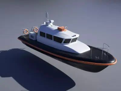 Pilot Boat 3D model buy