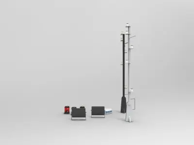 Navigate System Boat and yacht 3D model
