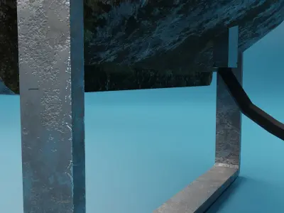 Flood Light PBR Low-poly 3D model