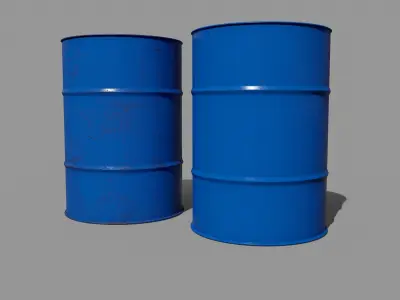 Steel Drum pack  Low-poly 3D model