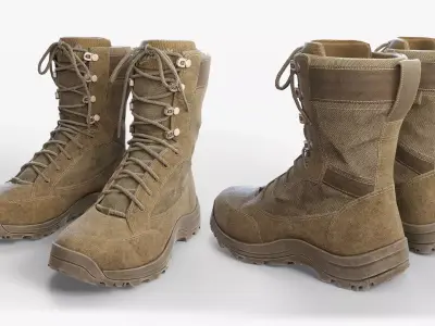 Tactical Boots Low-poly 3D model buy