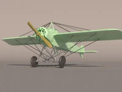 Fokker Eindecker fighters for3Dprint 3D print model