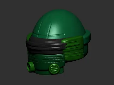 helmet high poly sculpt 3d printable ver 7 3D model 3D model 4