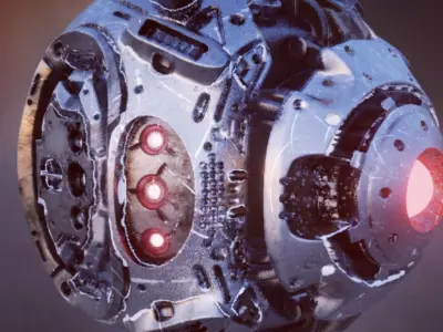 PhotoRealistic SciFi Probe  4K 3D model