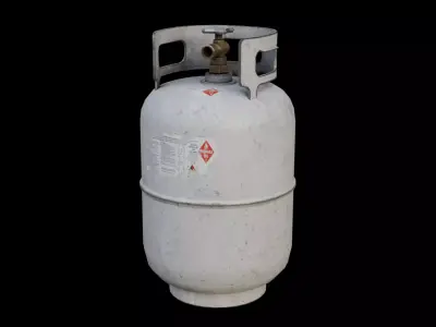 Propane Cylinder Low-poly 3D model