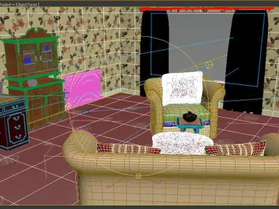 living room 3D model