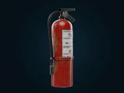 Fire extinguisher pbr Low-poly 3D model purchase