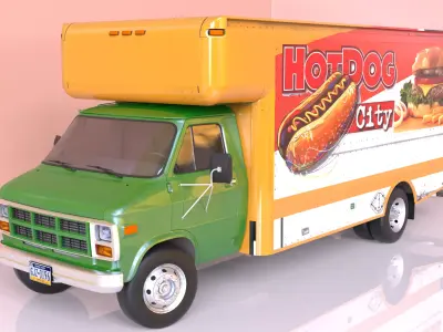 Food Truck 3D model from CGTrader - Textured