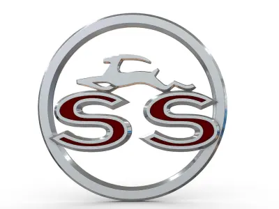 impala logo 3D model by 3dlogoman